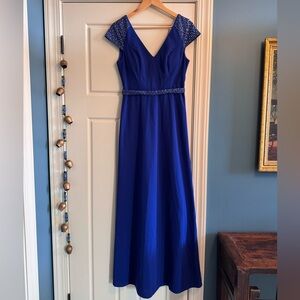 Blue Formal Evening Gown Size M